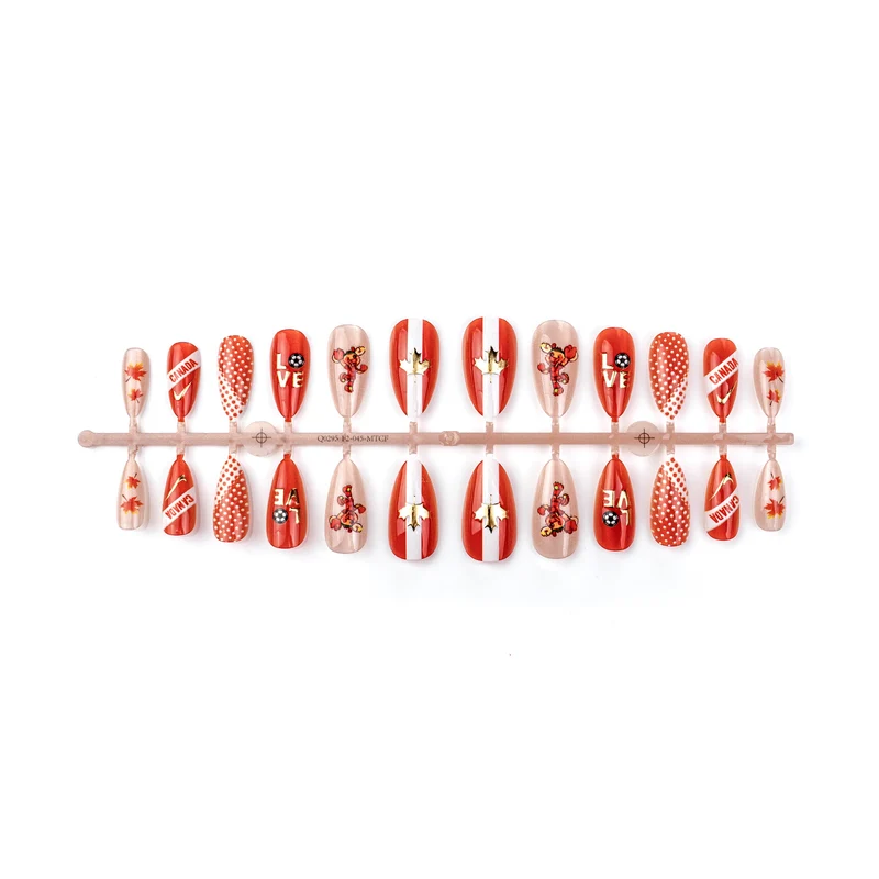 Sport-Themen Press-On Nail Art Set