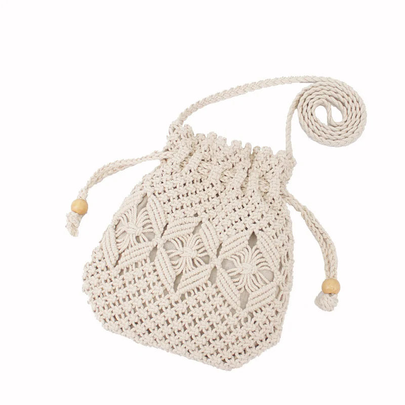 Handgeknüpfte Blumenkorbtasche Skanto