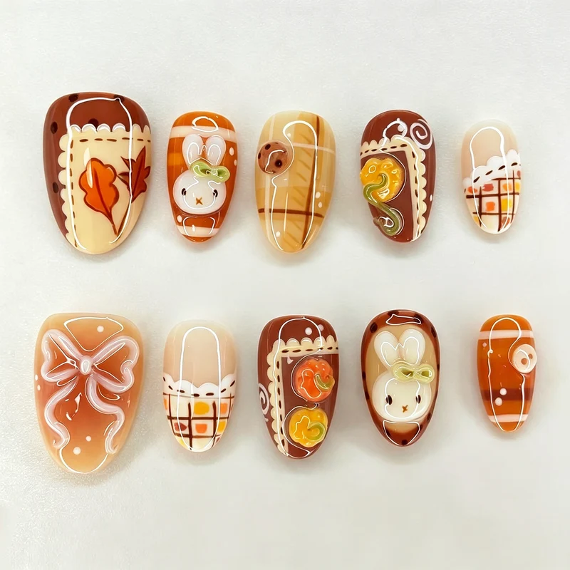 Themen Halloween-inspiriertes Press-On Nail Art Set