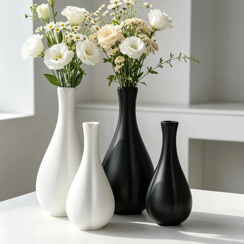 Moderne Minimalistische Dekorative Blumenvase Brehn