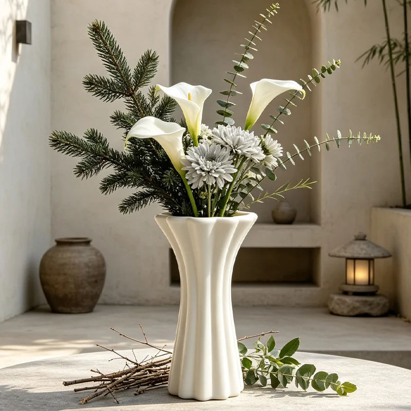 Modern Flötenförmiger Keramikvase Brehn