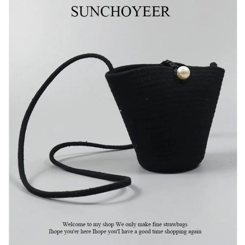 Elegante Handtasche mit Perlenverschluss Skanto