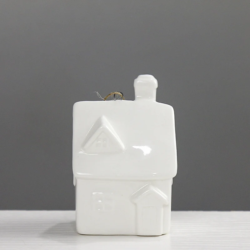 Dekorative Keramikhäuschen Figur Brehn