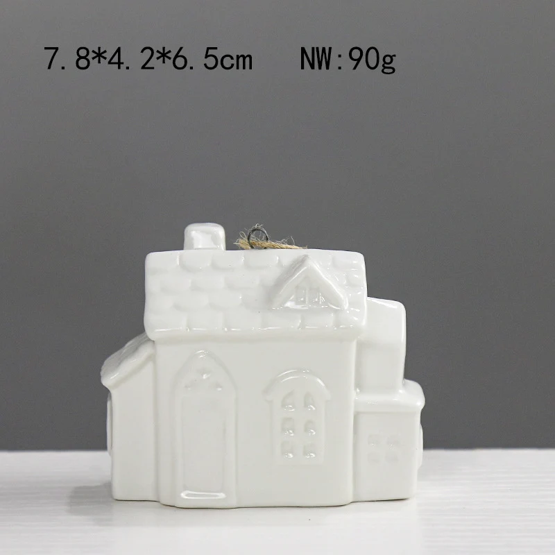 Dekorative Keramikhäuschen Figur Brehn