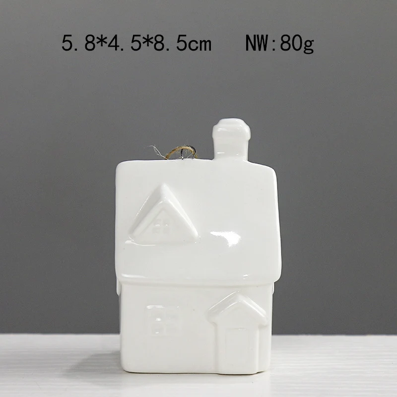 Dekorative Keramikhäuschen Figur Brehn