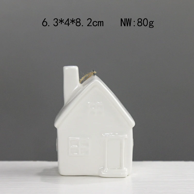 Dekorative Keramikhäuschen Figur Brehn