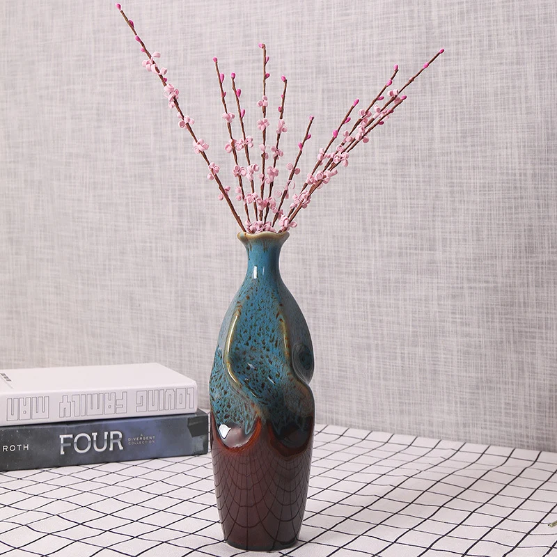 Artisanale Keramische Dekorative Flasche Vase Brehn