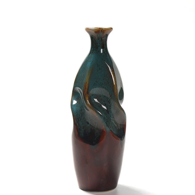 Artisanale Keramische Dekorative Flasche Vase Brehn