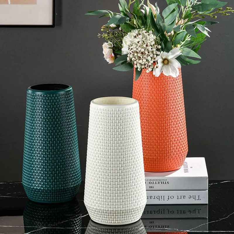 Texturierte Gewebte Dekorative Vase Brehn