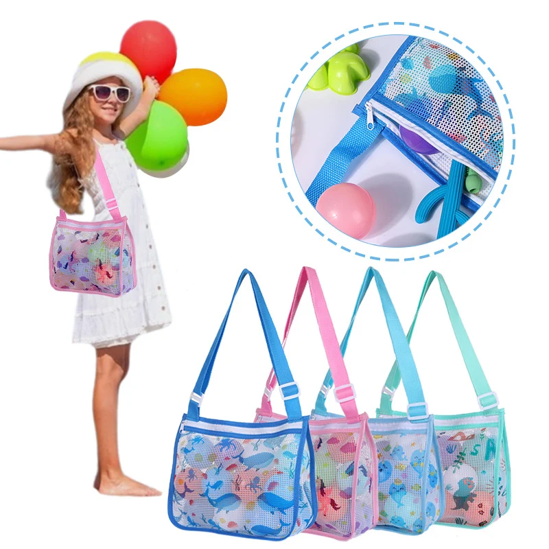 Mesh-Strandtasche mit praktischem Reißverschluss Skanto