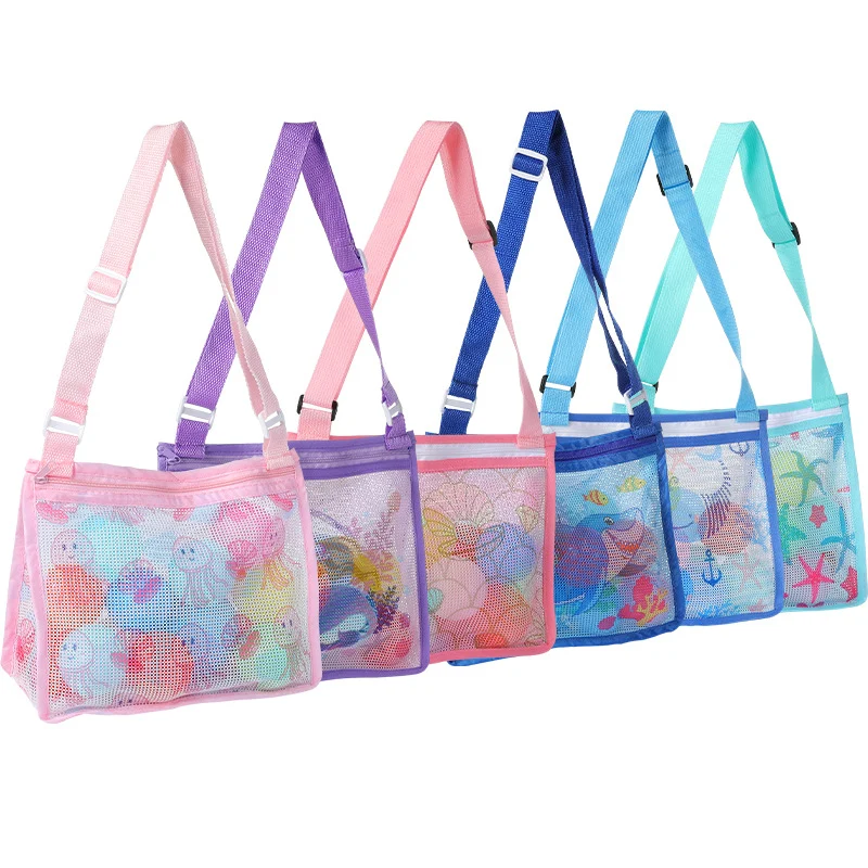 Mesh-Strandtasche mit praktischem Reißverschluss Skanto