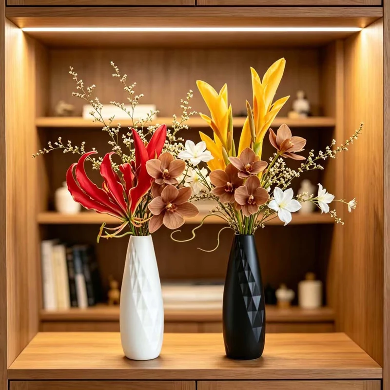 Geometrische Texturierte Dekorative Blumenvase Brehn