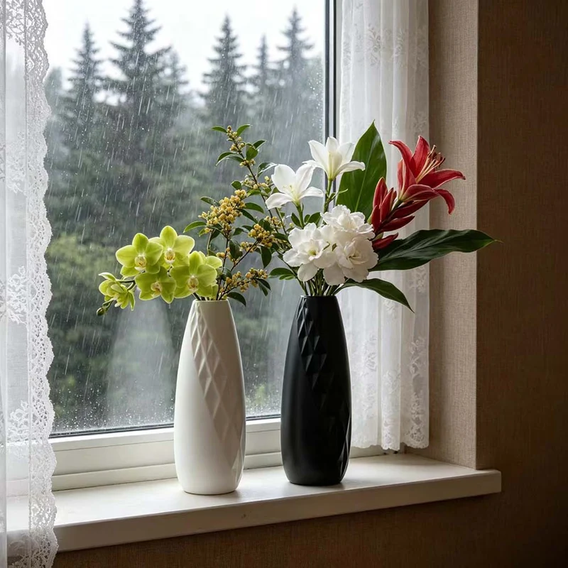 Geometrische Texturierte Dekorative Blumenvase Brehn