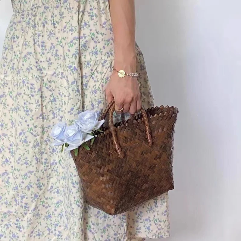 Elegante geflochtene Tragetasche Skanto