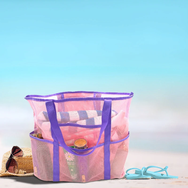 Geräumige und atmungsaktive Mesh-Strandtasche Skanto