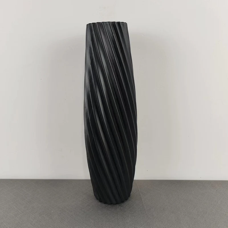 Textured Spiral Decorative Vase Brehn