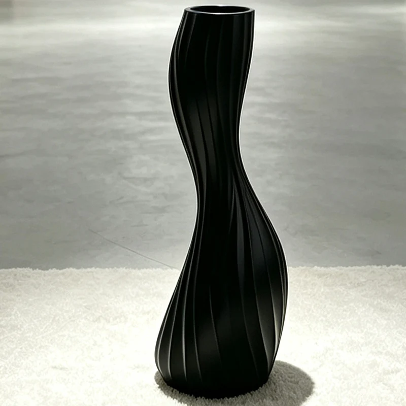 Elegante verdrehte dekorative Bodenvase Brehn