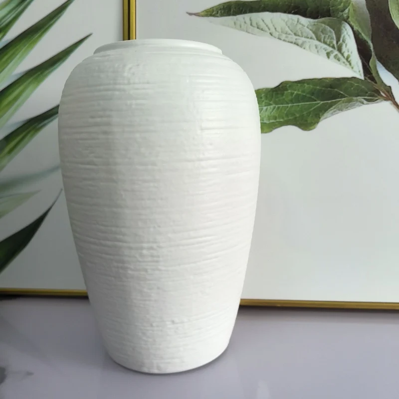 Elegante strukturierte Keramikvase Brehn