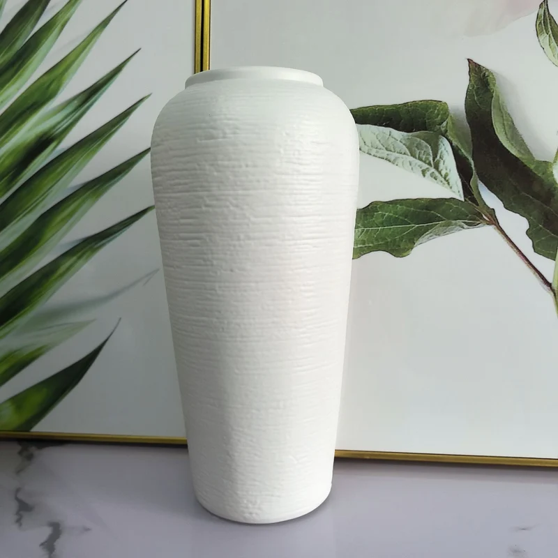 Elegante strukturierte Keramikvase Brehn