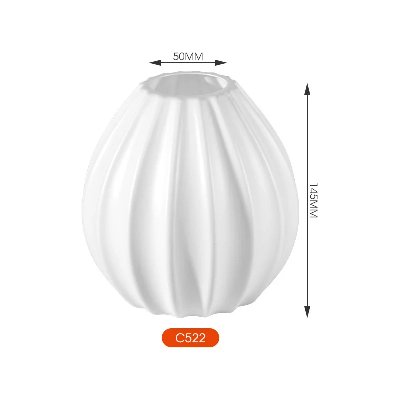 Elegante strukturierte Keramikvase Brehn