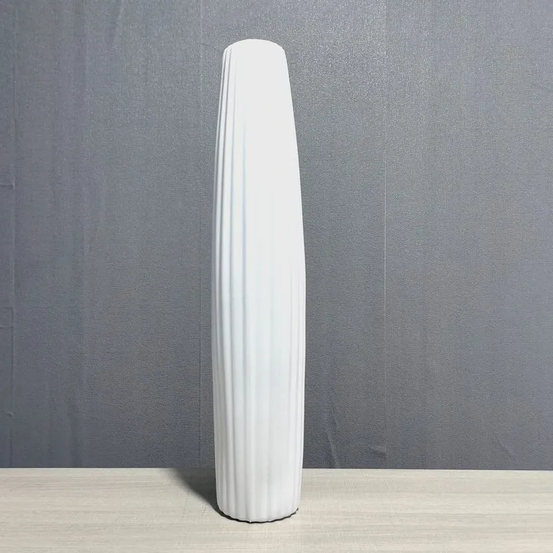 Elegante große dekorative gerippte Vase Brehn