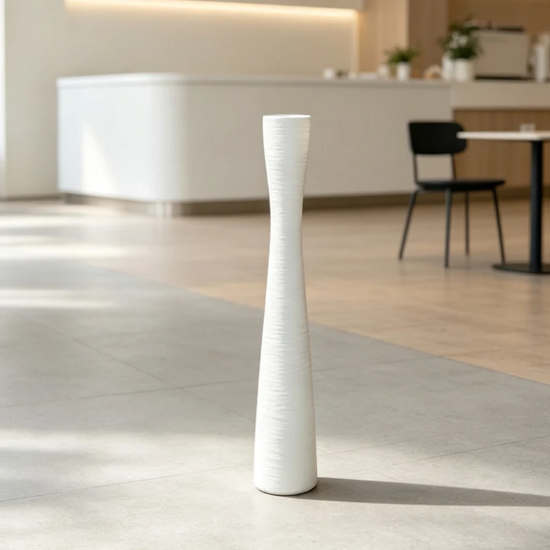 Hohe vertikale gerippte dekorative Vase Brehn