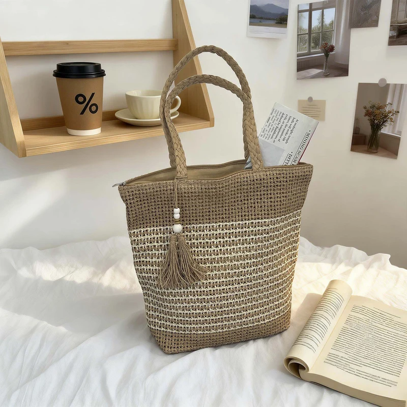 Elegante gewebte Strandtasche Skanto