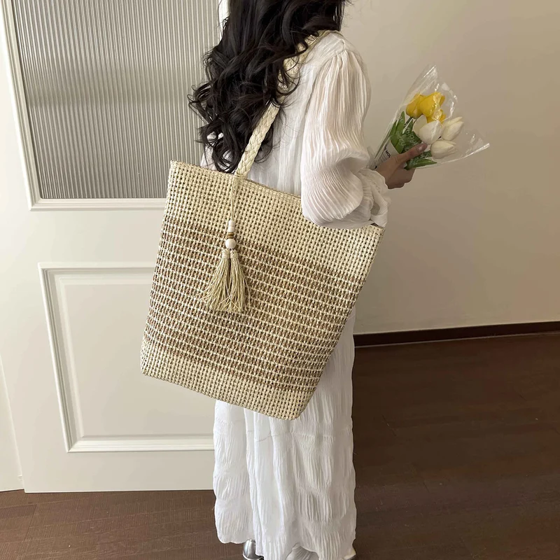 Elegante gewebte Strandtasche Skanto