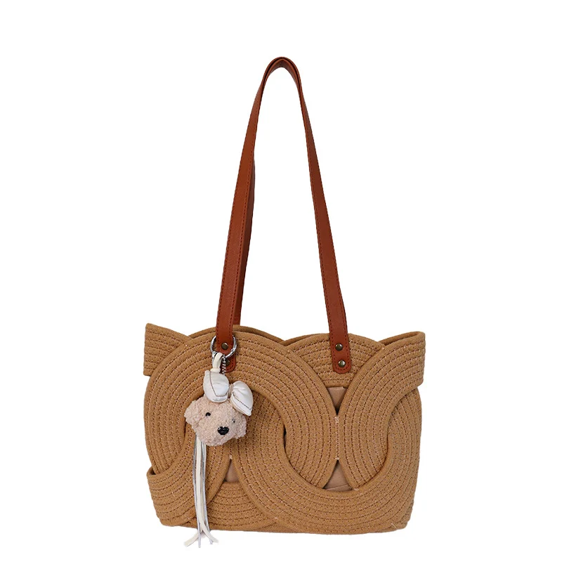 Designer-Tote Bag mit dekorativem Flechtmuster Skanto