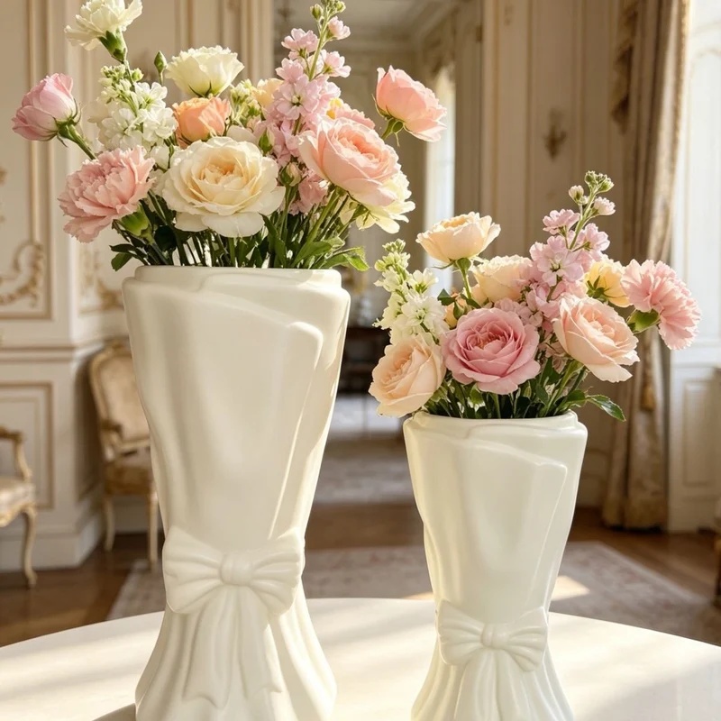 Dekorativer eleganter bow-förmiger Blumenvasen Brehn