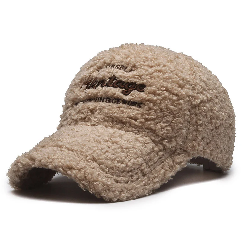 Damen Vintage-inspirierte Plüsch-Baseballkappe Skanto