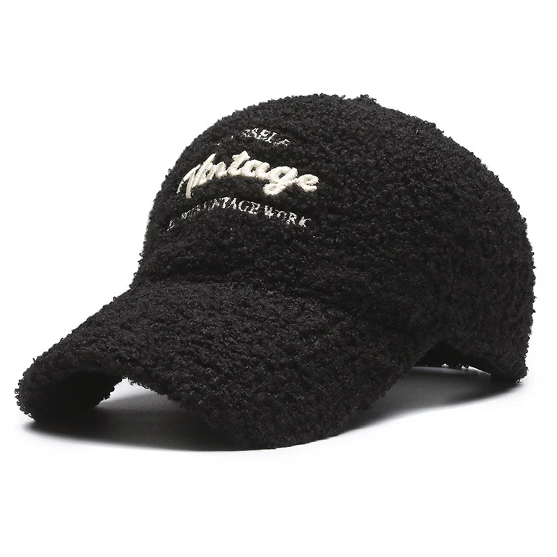 Damen Vintage-inspirierte Plüsch-Baseballkappe Skanto