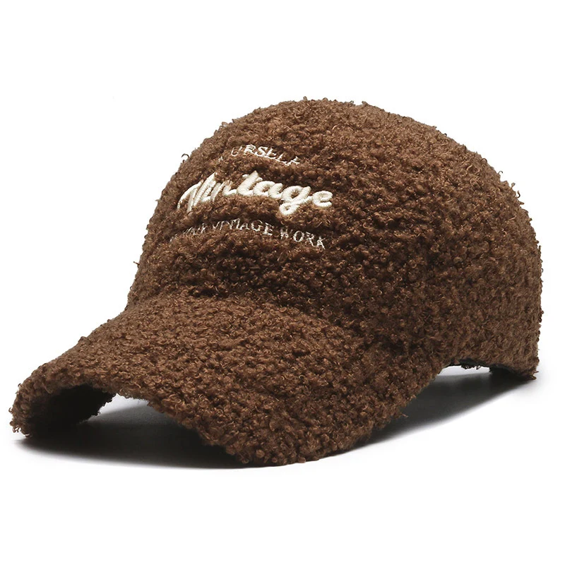 Damen Vintage-inspirierte Plüsch-Baseballkappe Skanto