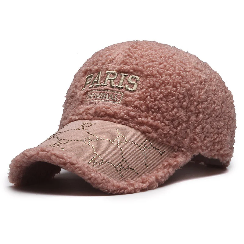 Damen Plüsch-Kunstfell-Baseballkappe Skanto