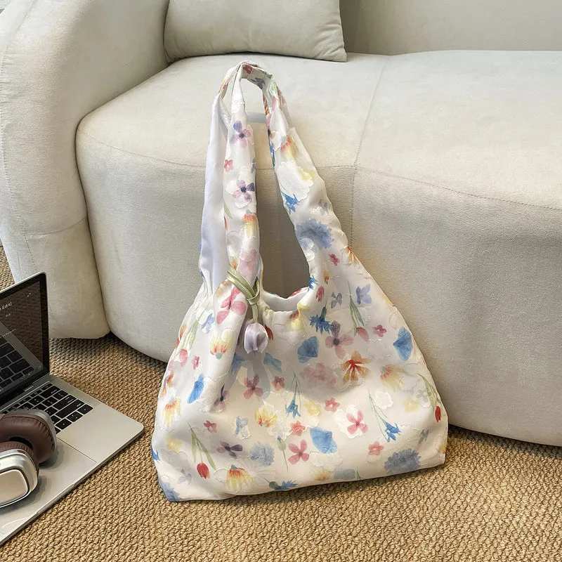 Praktische Einkaufstasche mit Blumenmuster Skanto