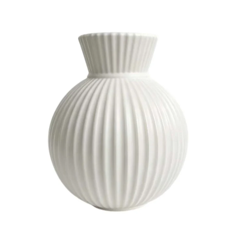 Elegante gerippte Keramikvase Brehn