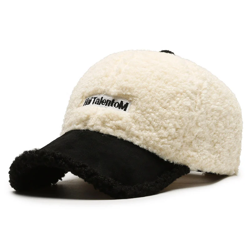 Damen Gemütliche Plüsch-Fleece-Baseballkappe Skanto