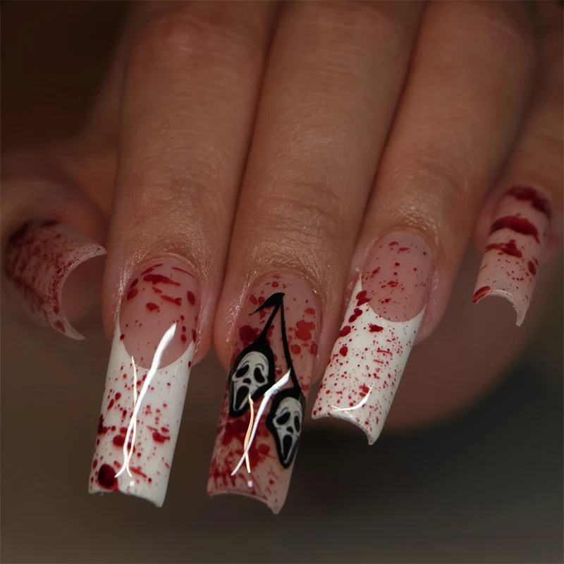 Halloween-inspiriertes Horror-Nagelkunst-Set