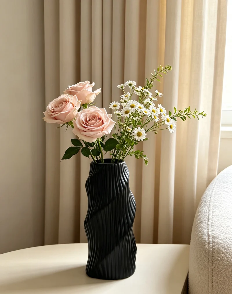 Abstract Textured Decorative Vase Brehn