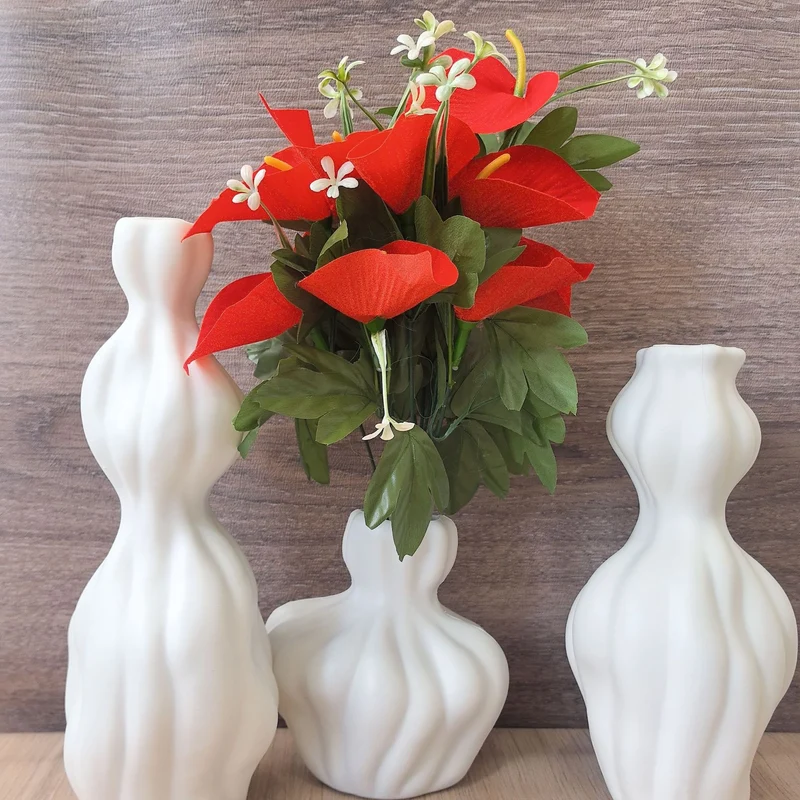 Abstract Textured Decorative Vase Brehn
