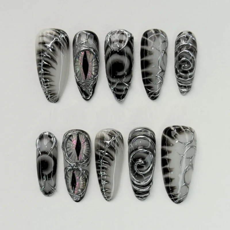 Gothic Fantasy Press-On Nagelkunst Set