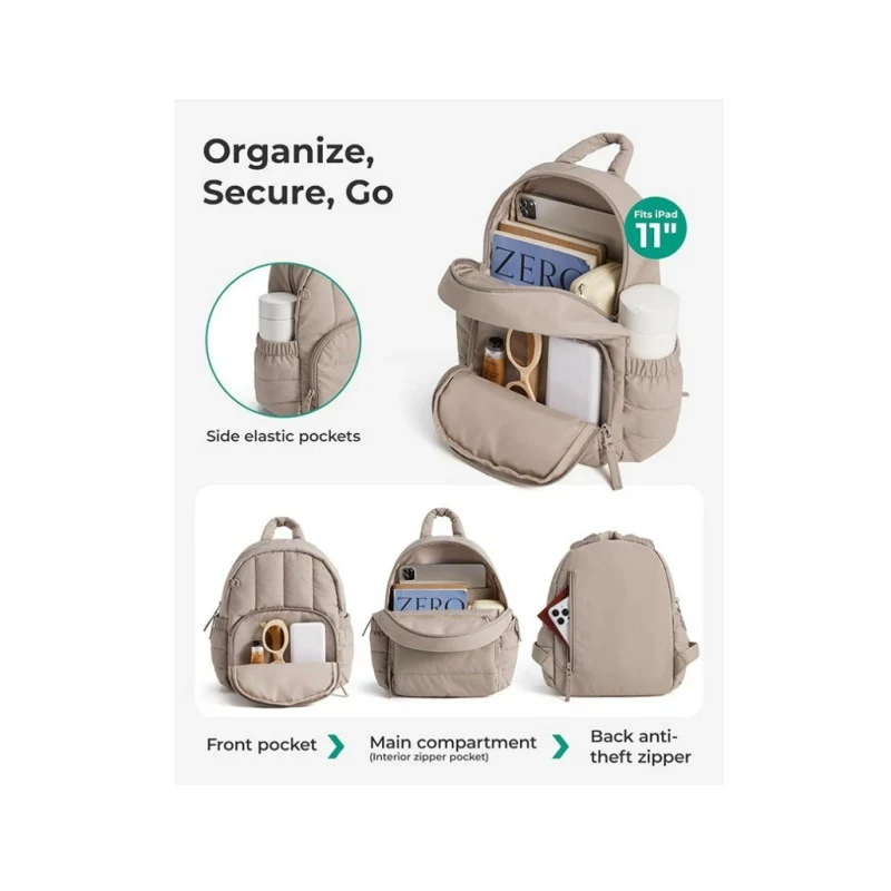 Kompakter gesteppter Rucksack Brehn