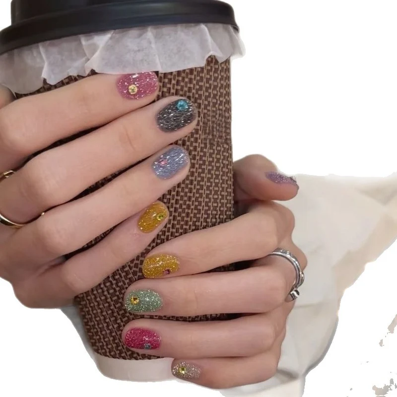 Glitzer-Nagelkunst-Set