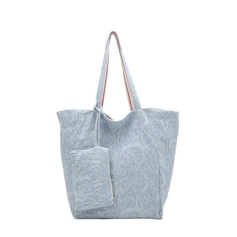 Große Tote Bag mit Blumenmuster Skanto