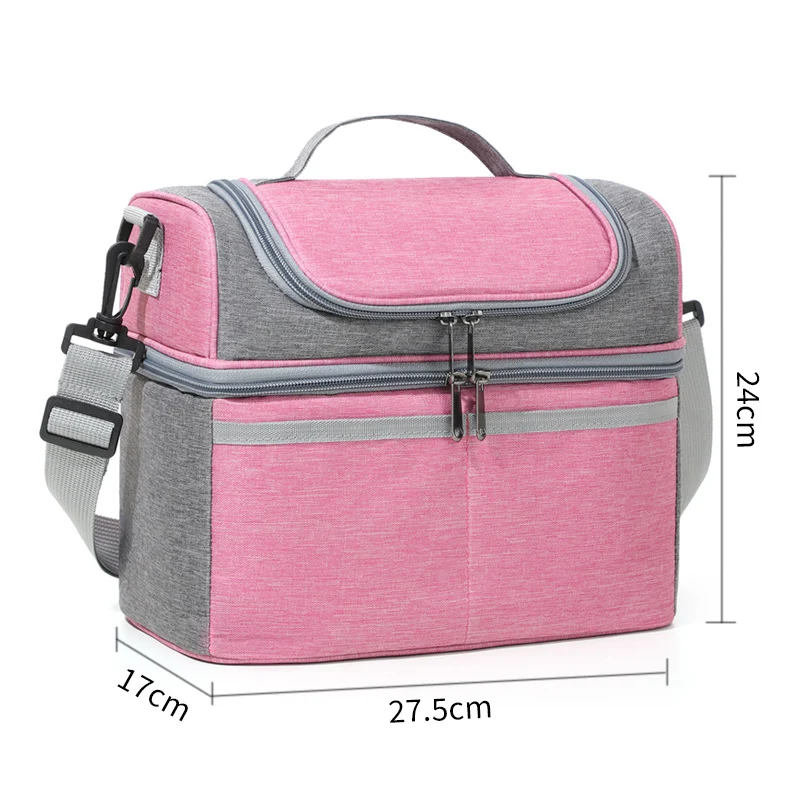 Isolierte Lunch-Kühltasche mit mehreren Taschen Brehn