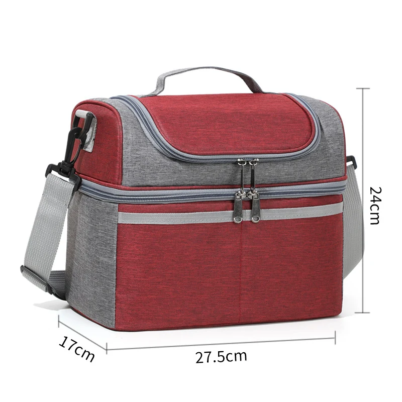 Isolierte Lunch-Kühltasche mit mehreren Taschen Brehn