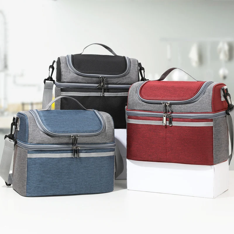 Isolierte Lunch-Kühltasche mit mehreren Taschen Brehn