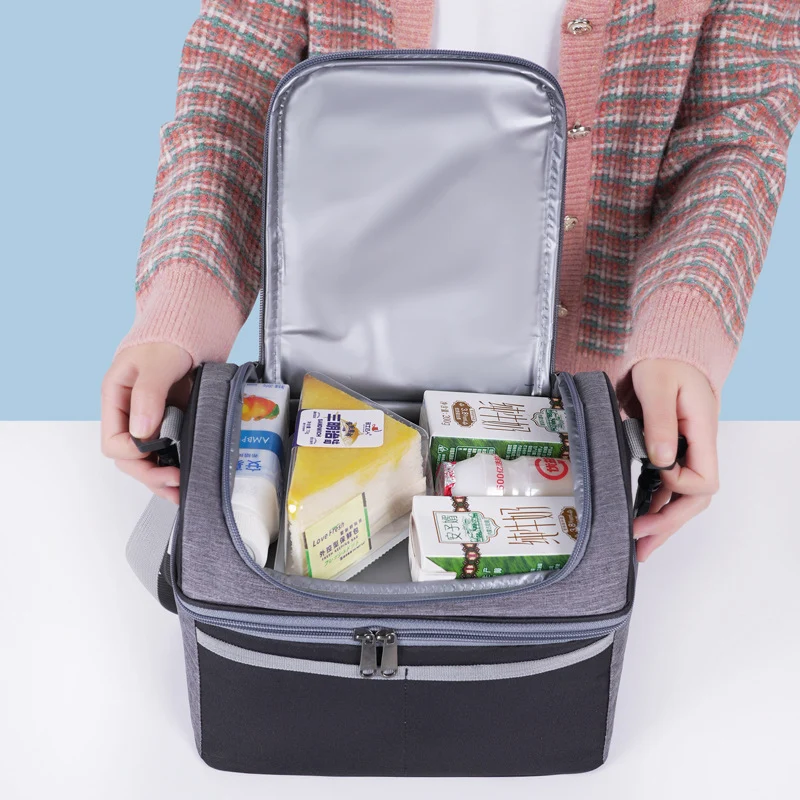 Isolierte Lunch-Kühltasche mit mehreren Taschen Brehn