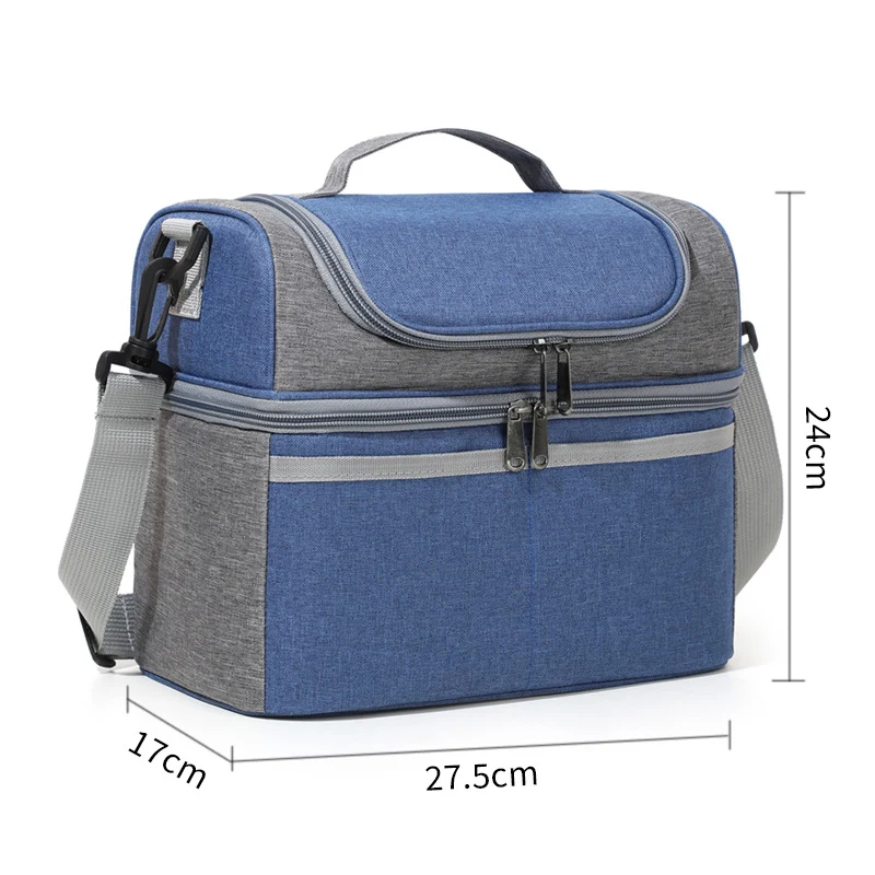 Isolierte Lunch-Kühltasche mit mehreren Taschen Brehn