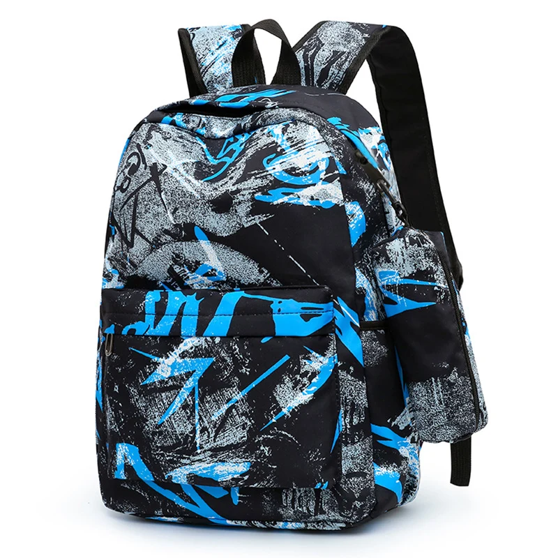 Graffiti-Druck Multifunktionaler Rucksack-Set Karnz
